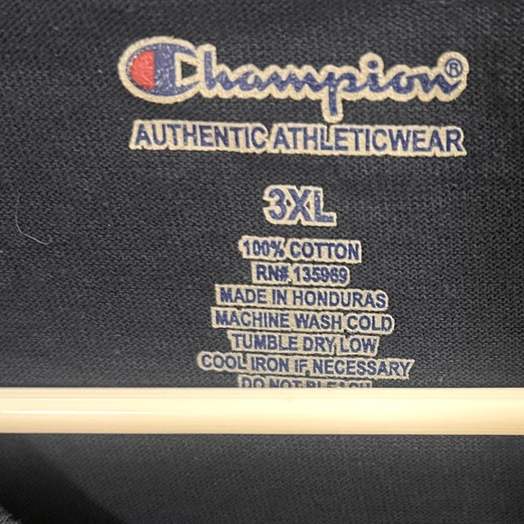 NWT Champion Big & Tall navy blue graphic logo t-shirt Men’s 3XL - Picture 3 of 6